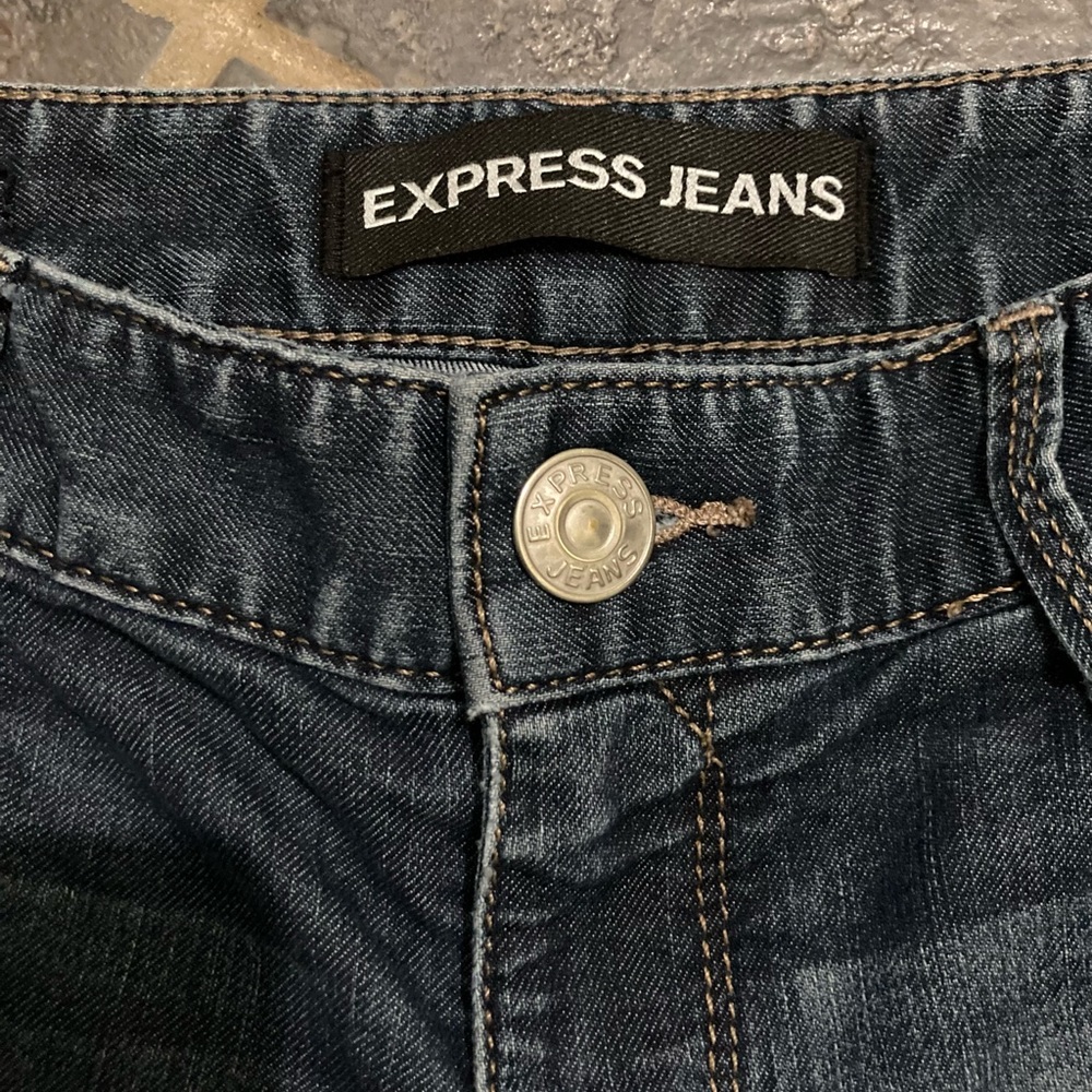 Express Barely Boot Low Rise Jeans Size 2 - image 5